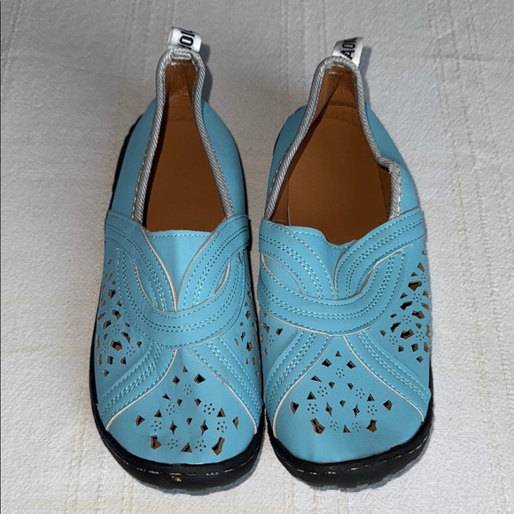 Dior Shoes - J’ADIOR Christian Dior leather cut out slip on flats. EUC